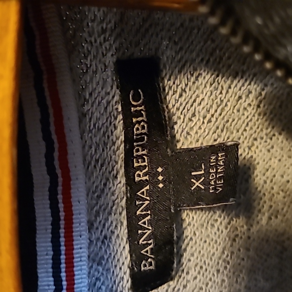 Banana Republic Black Half zipper Fleece Shirt XL - Picture 2 of 3
